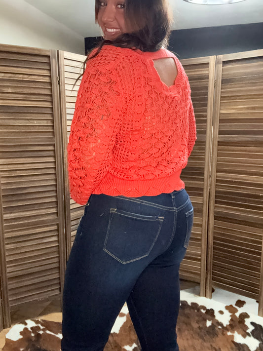 Peekaboo Back Sweater